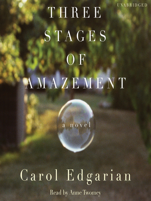 Title details for Three Stages of Amazement by Carol Edgarian - Available
